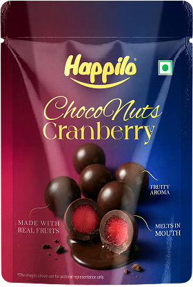 Happilo Choco Nuts Cranberry 45gm