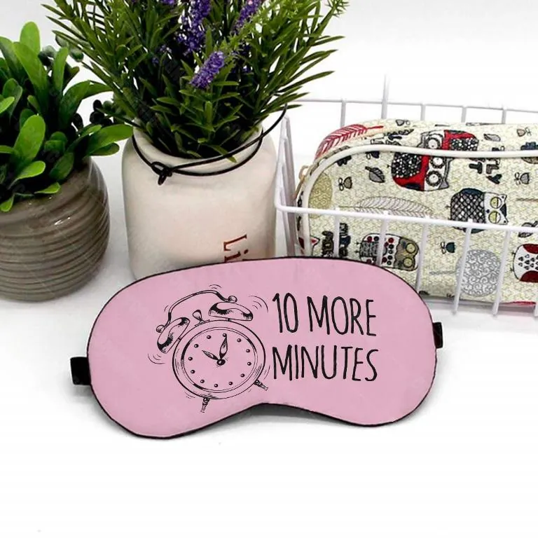 "10 More Minutes" Satin Eye Mask