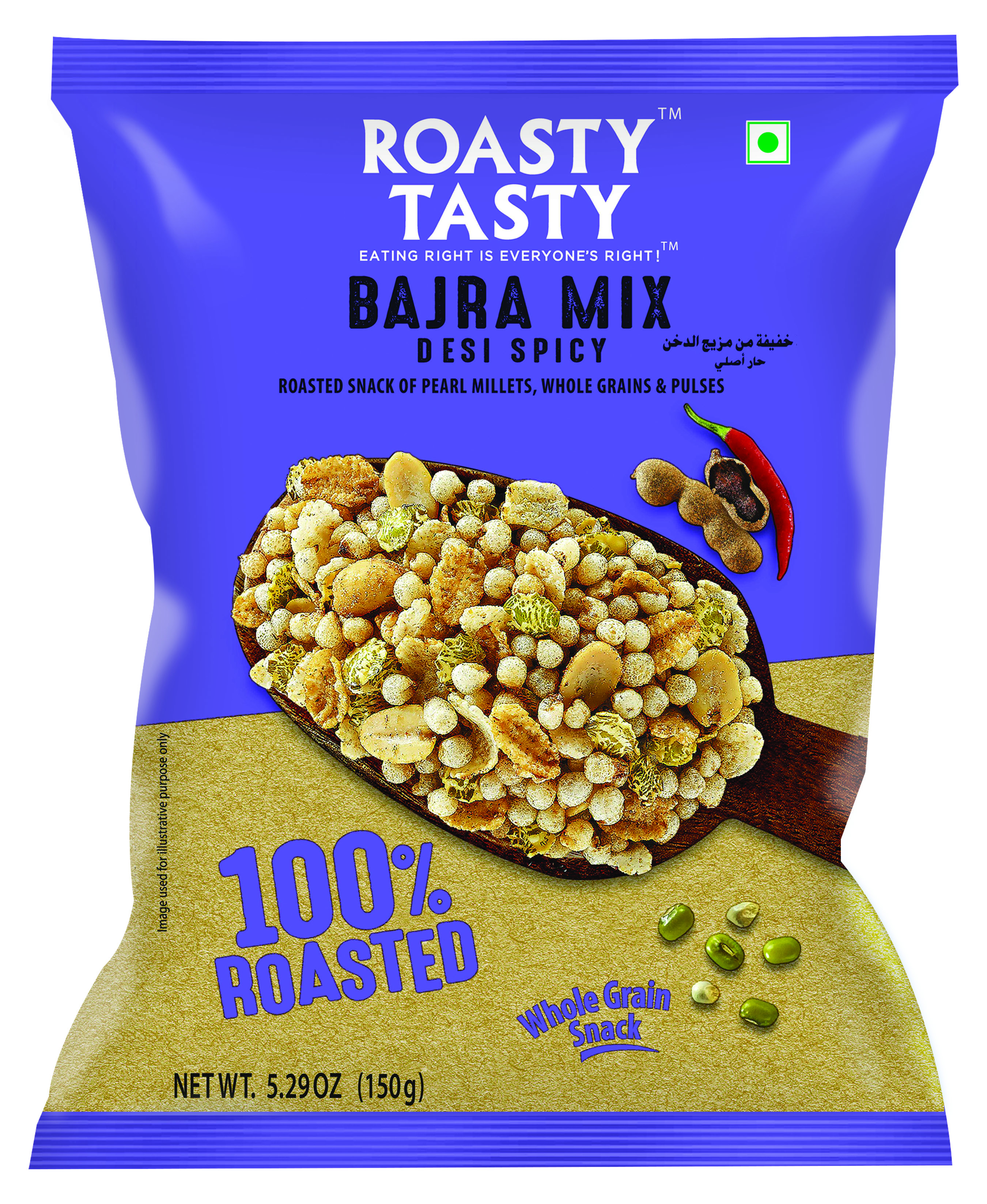 Roasty Tasty Bajra Mix Desi Spicy 150g — image 2