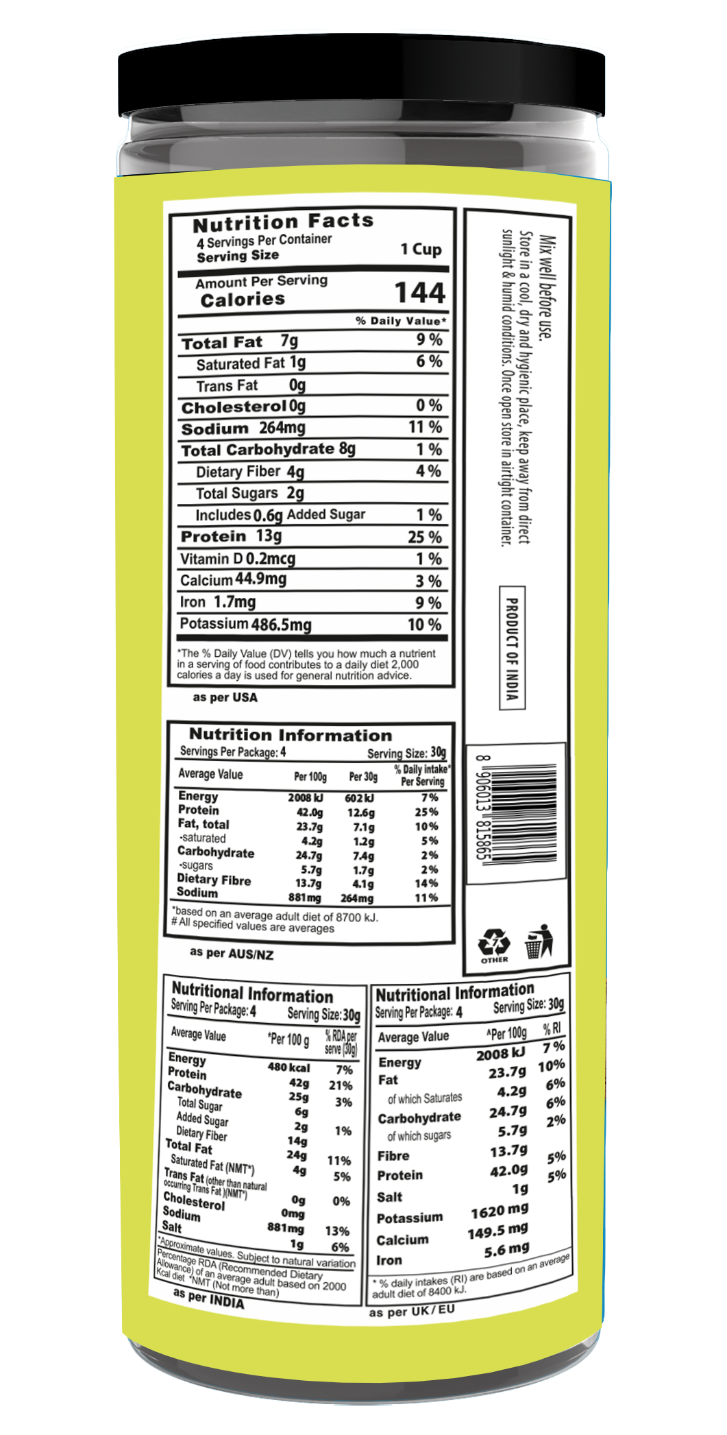 Roasty Tasty Edamame Chatpata 125g — image 3