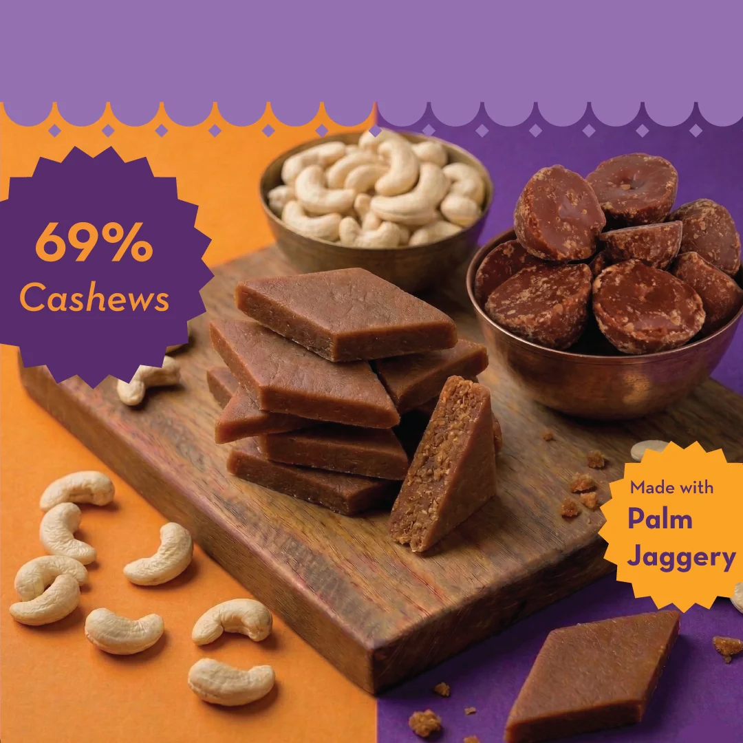 GoDesi Jaggery Kaju Katli 100g — image 5