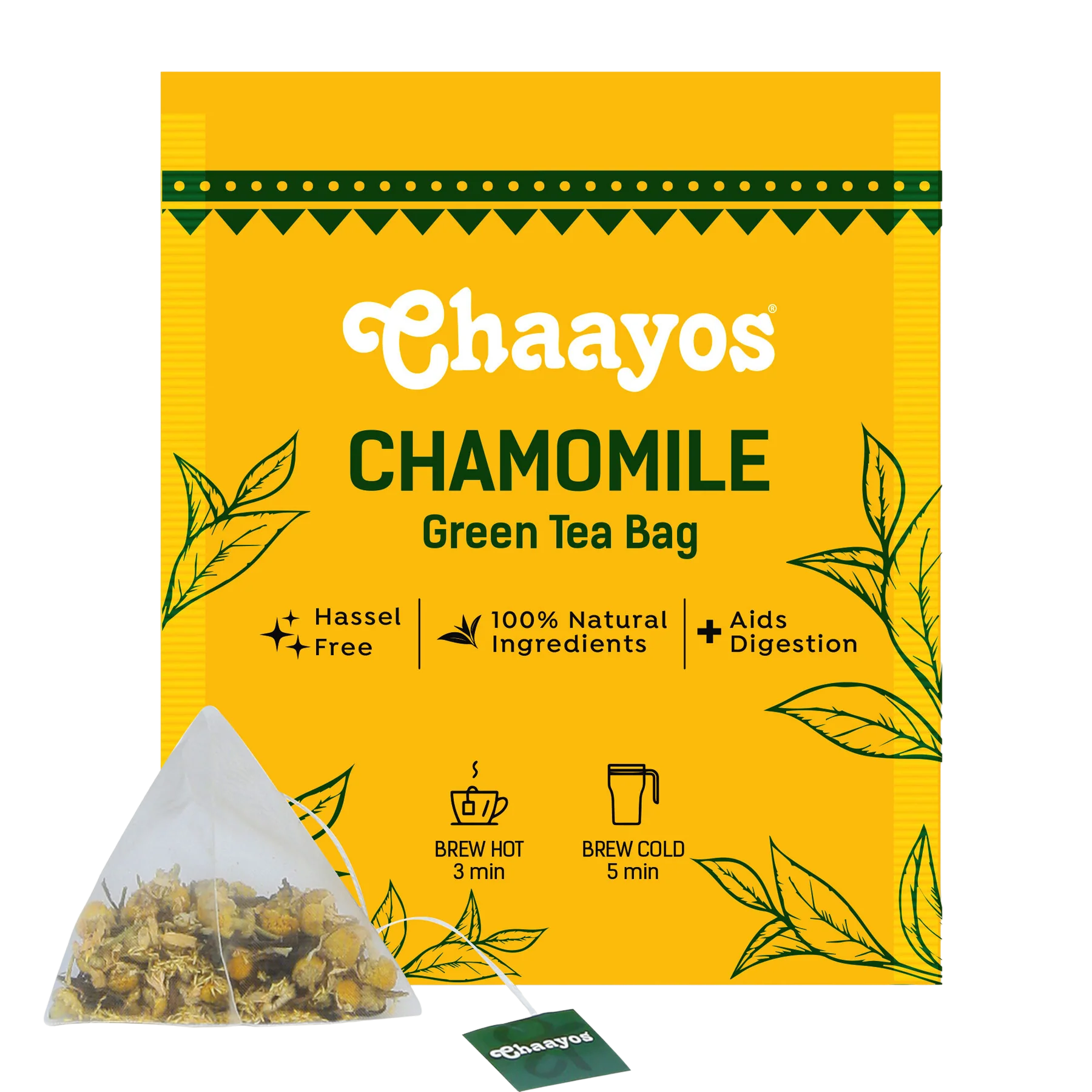 Chaayos Chamomile Green Tea — image 2