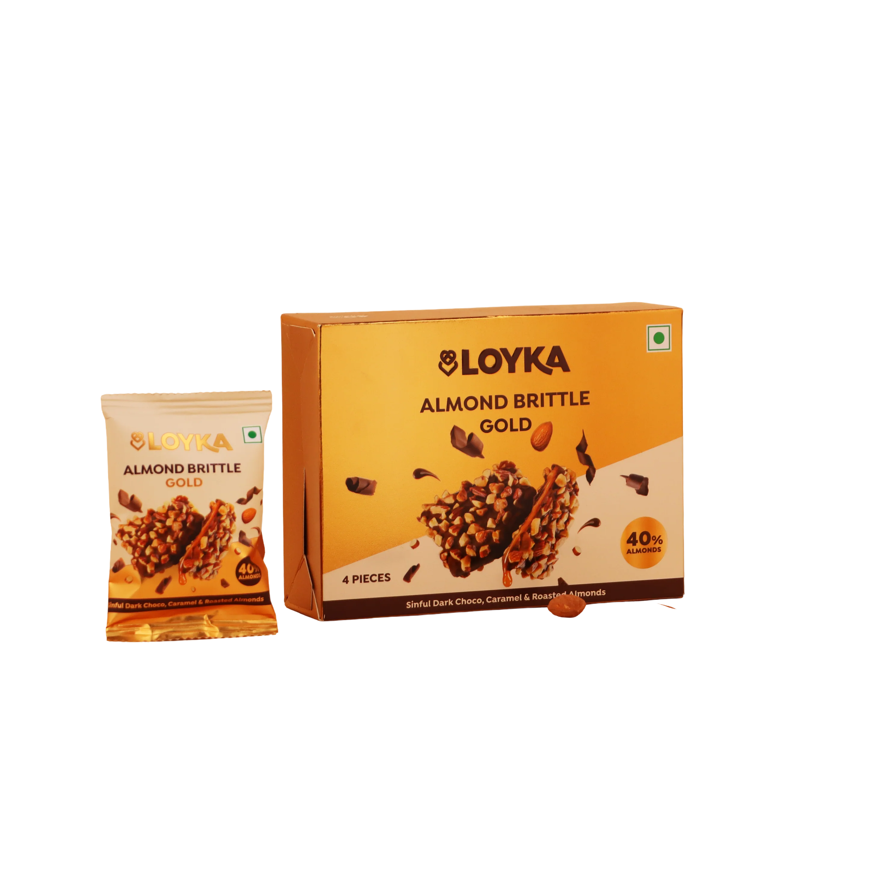 Loyka Almond Brittle Gold 4pcs Box