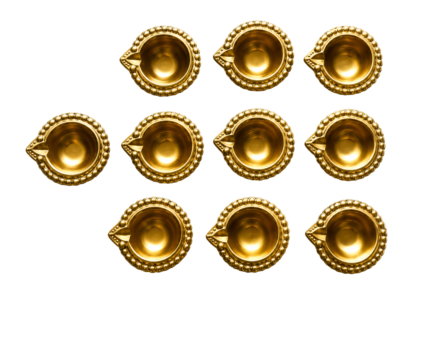 Golden Metal Diya 18-20gm — image 2