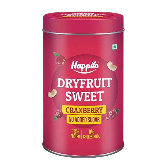 Happilo Dryfruit Sweet Cranberry Tin 150gm