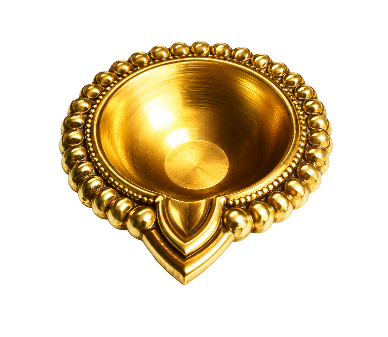 Golden Metal Diya 18-20gm