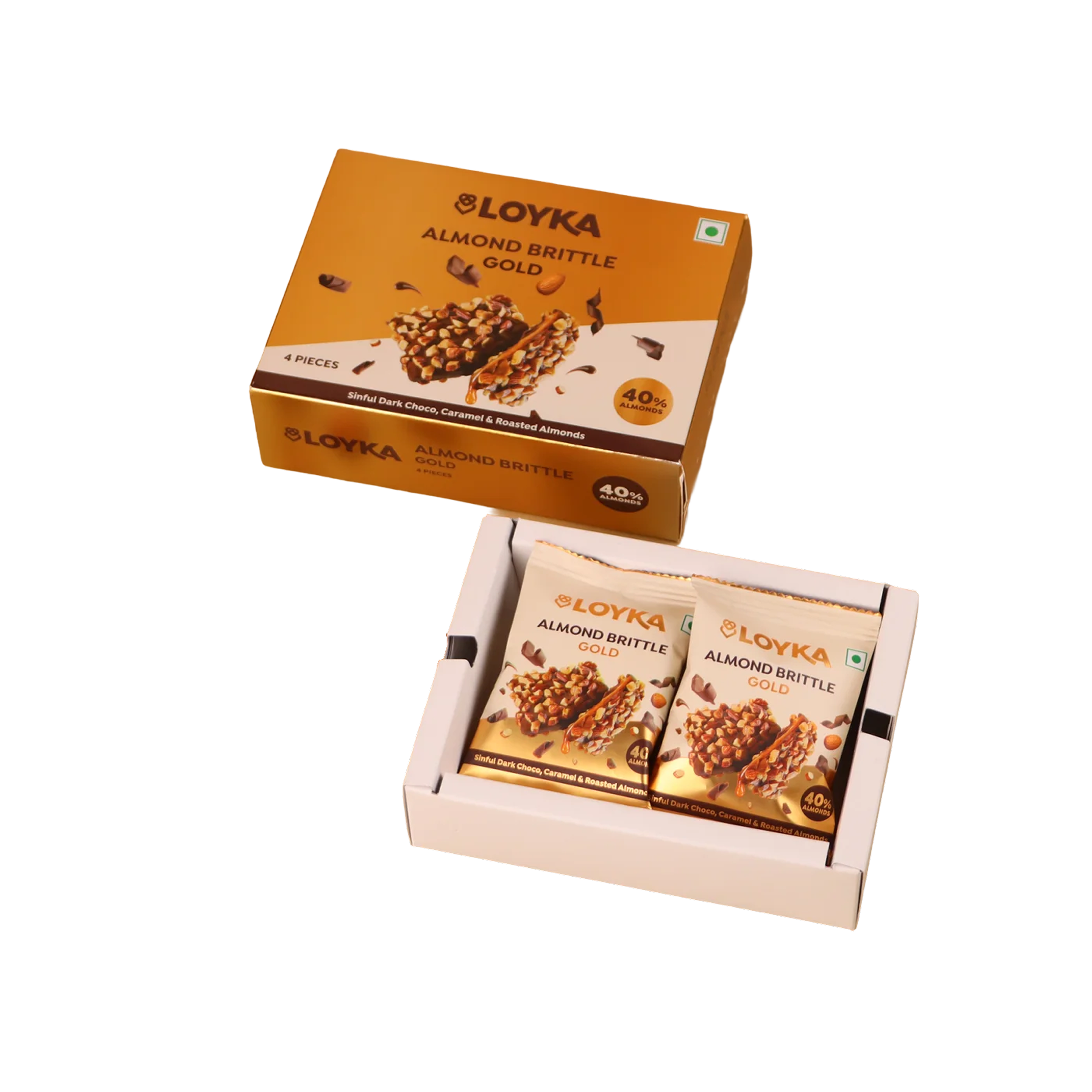 Loyka Almond Brittle Gold 4pcs Box — image 2