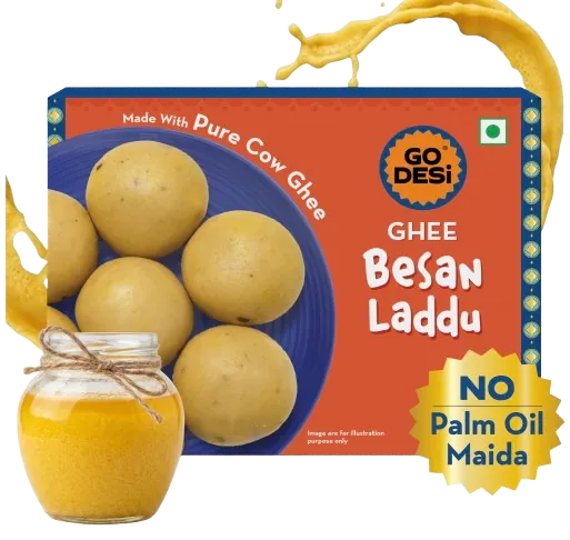 GoDesi Besan Laddoo 400gms — image 1