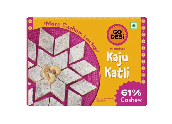 GoDesi Premium Kaju Katli Box 180 grams — image 1