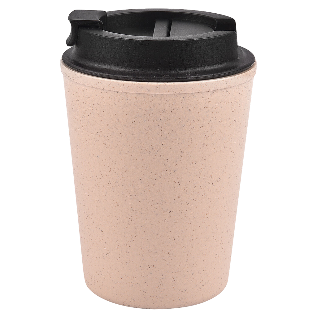 Double Wall Bamboo Mug with Flip Cap