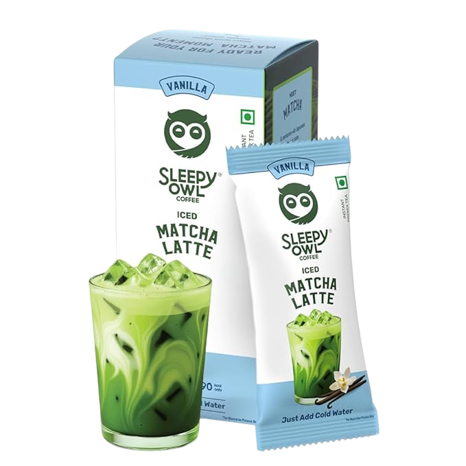 Sleepy Owl Vanilla Matcha Latte