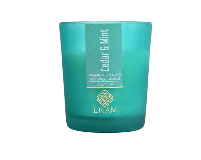 Cedar & Mint Shot Glass Scented Candle