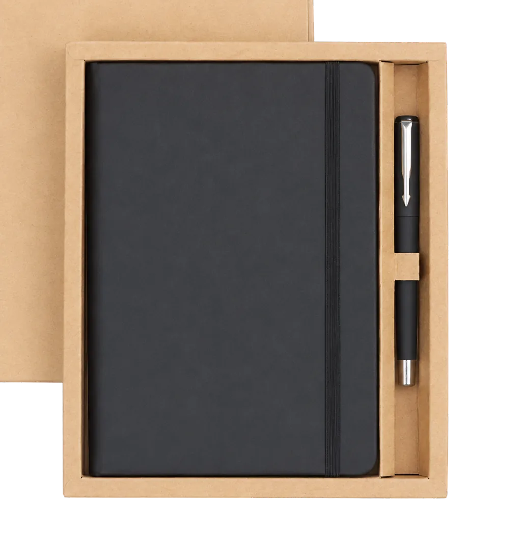 Note Loop - Elastic Band Notebook Set (Black)