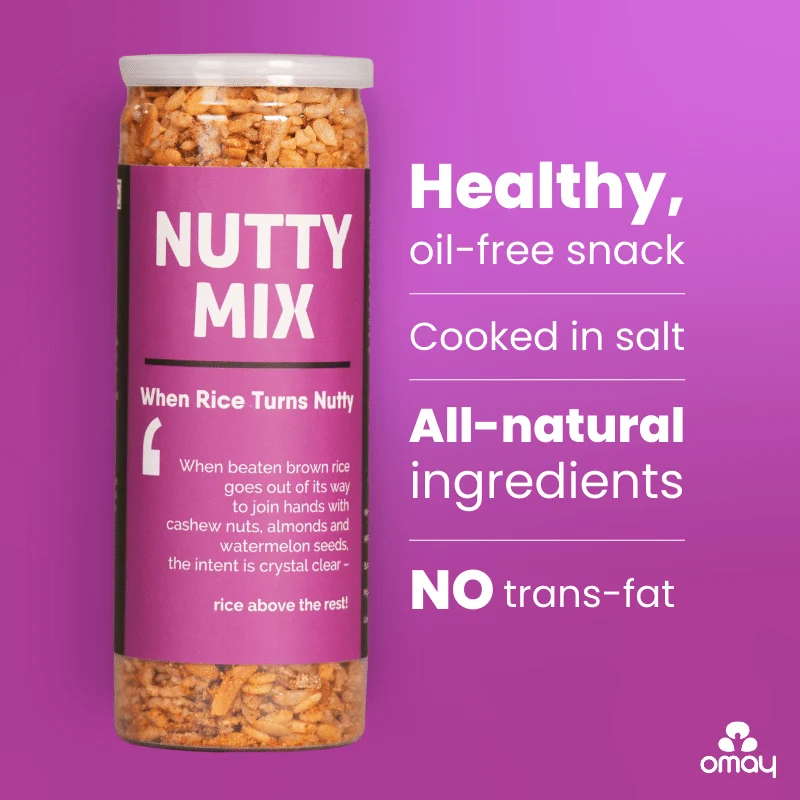 Omay Nutty Mix - with Dry Fruits 120gm — image 2
