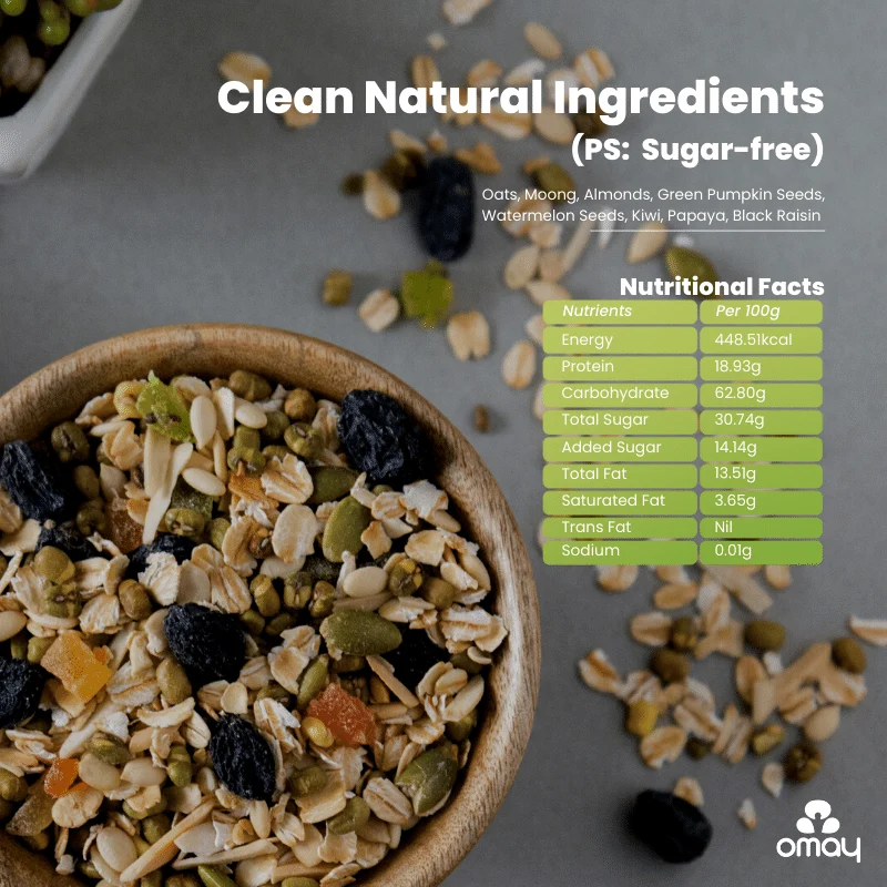 Omay Oats & Moong Mix 160gm — image 4