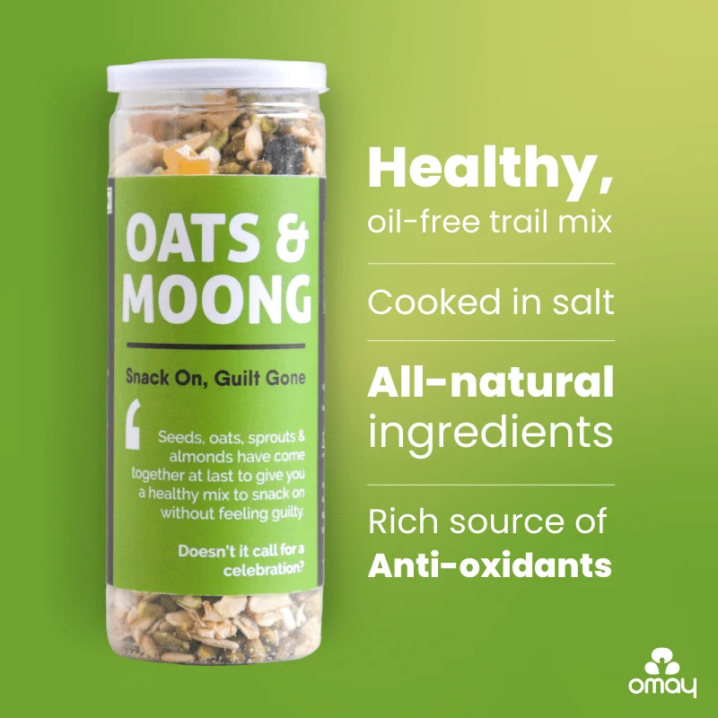 Omay Oats & Moong Mix 160gm — image 2