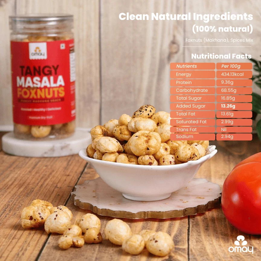 Omay Tangy Masala Foxnuts, 30g — image 3
