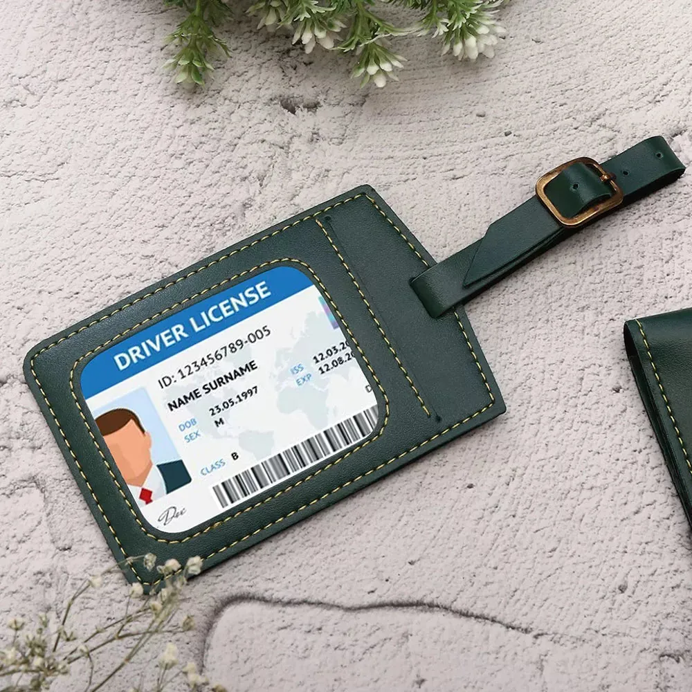 Personalised Luggage Tag with Charm