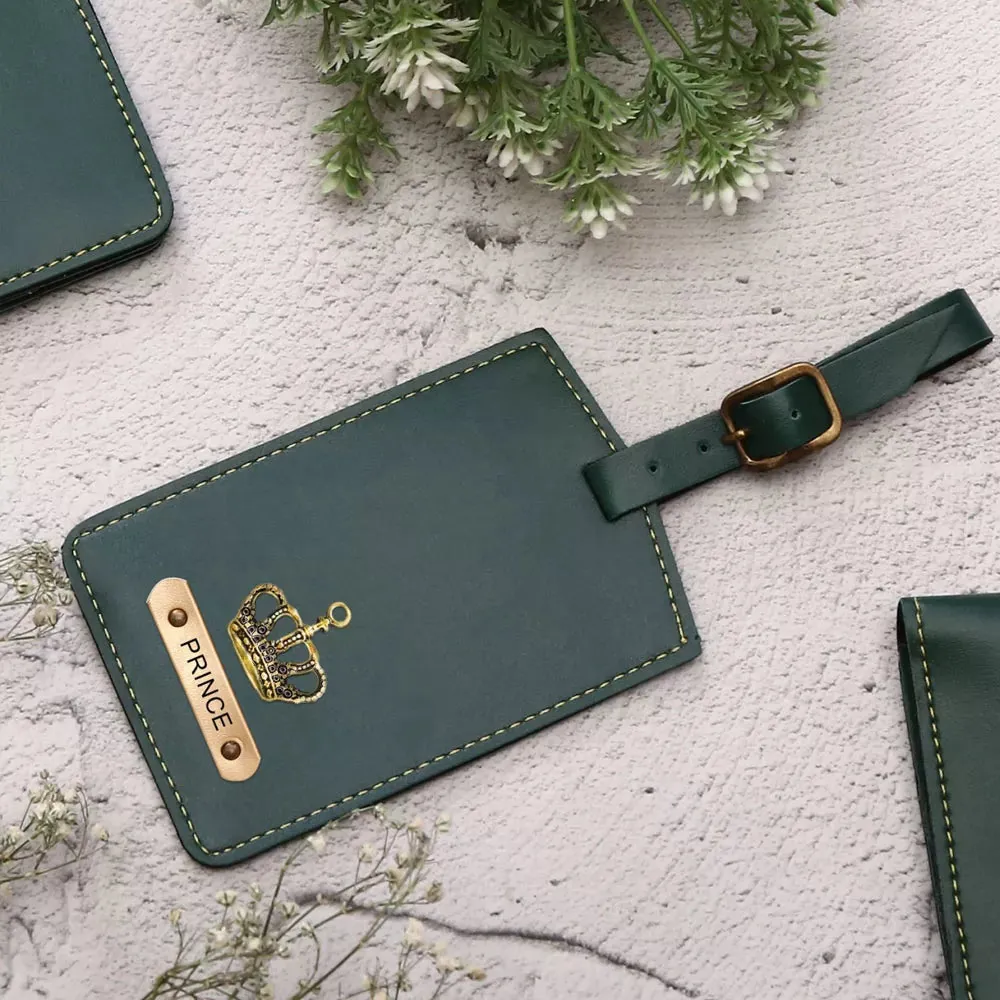 Personalised Luggage Tag with Charm