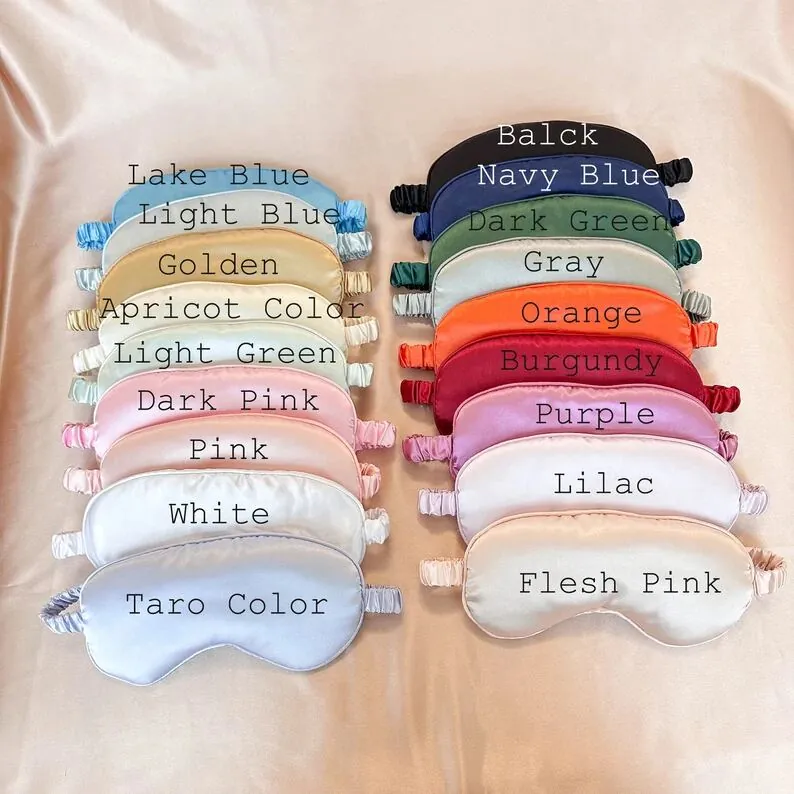 Personalised Name Satin Eye Mask, Bridal Party