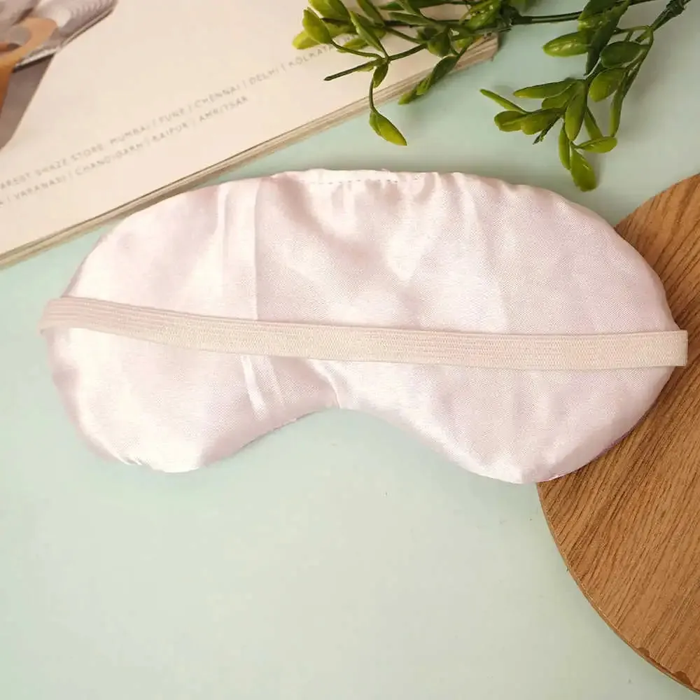 Personalised Satin Eye Mask, Pink