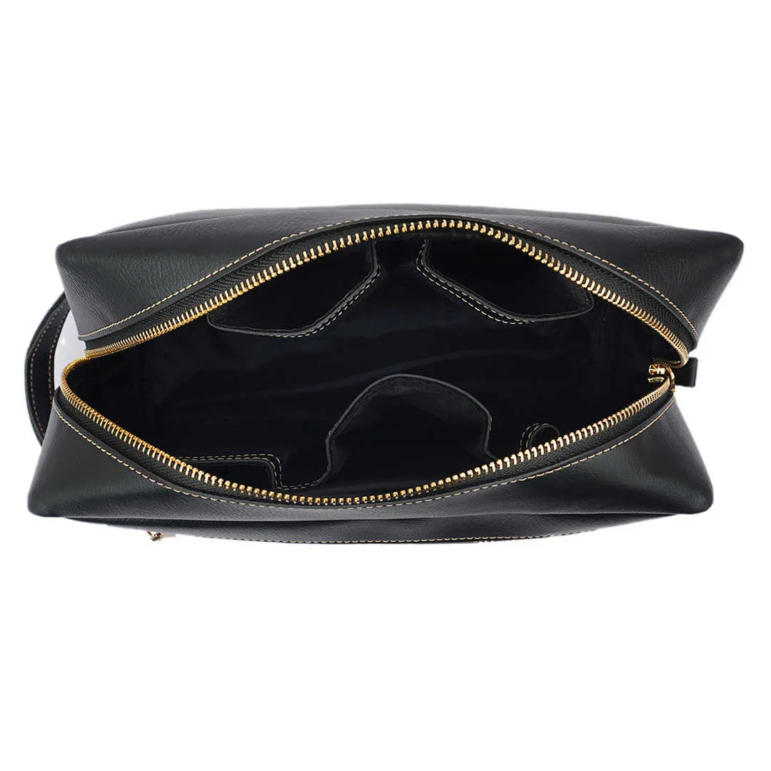 Personalised Two-Tone Toiletry Kit with Charm