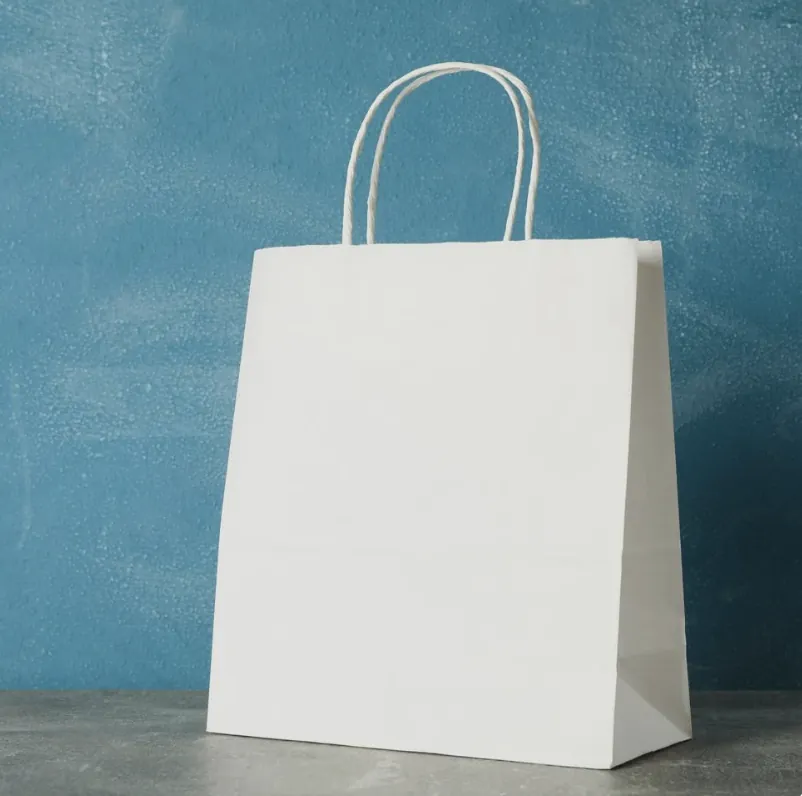 Printed paper bag with branding