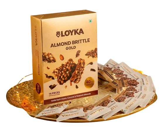 LOYKA Almond Brittle Gold - 14pcs pack
