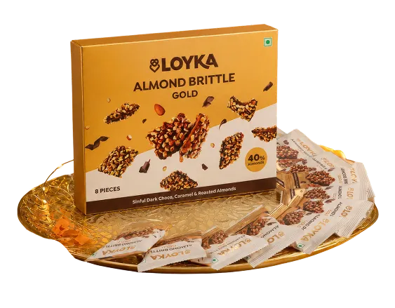 LOYKA Almond Brittle Gold - 8pcs pack