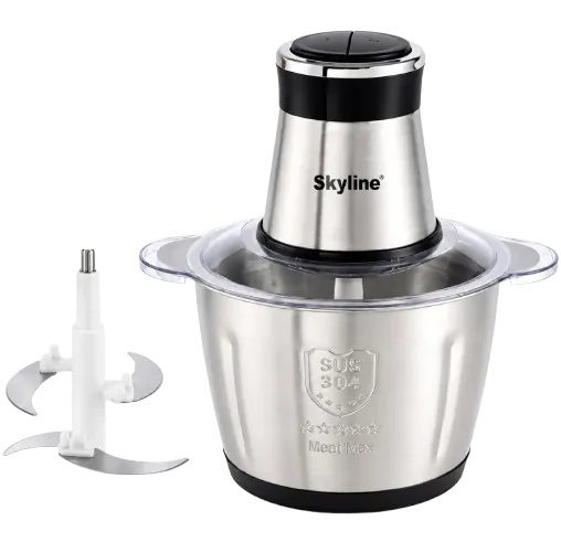 Skyline Electric Vegetable & Meat Chopper with 2L Stainless Steel Container 400W — image 1