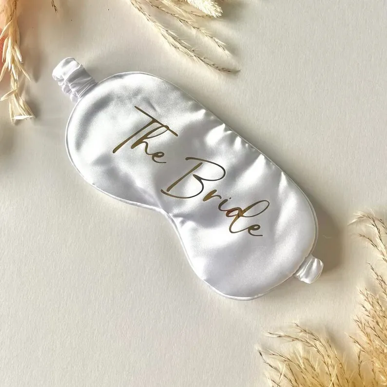 The Bride & The Groom Satin Eye Mask