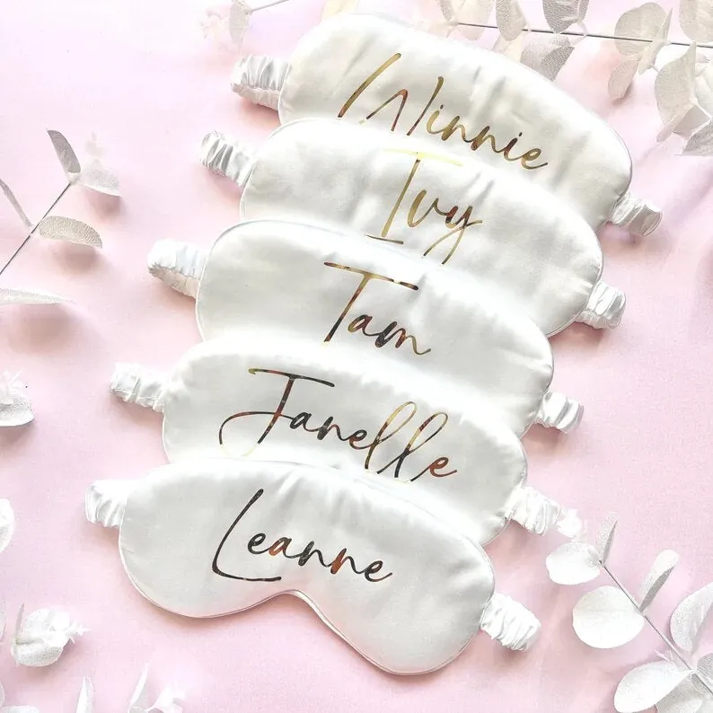 The Bride & The Groom Satin Eye Mask