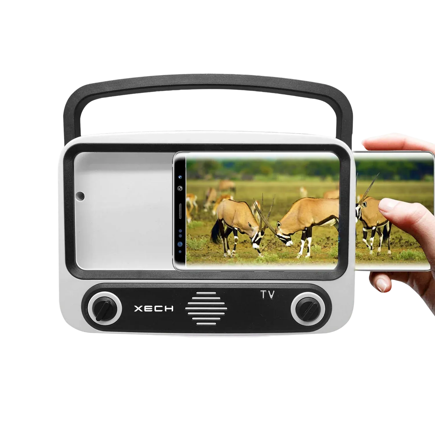XECH TELLIVIBE MAX II - Retro Speaker + Phone Holder — image 1